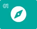 Compass icon representing the discovery phase of understanding client goals and company culture